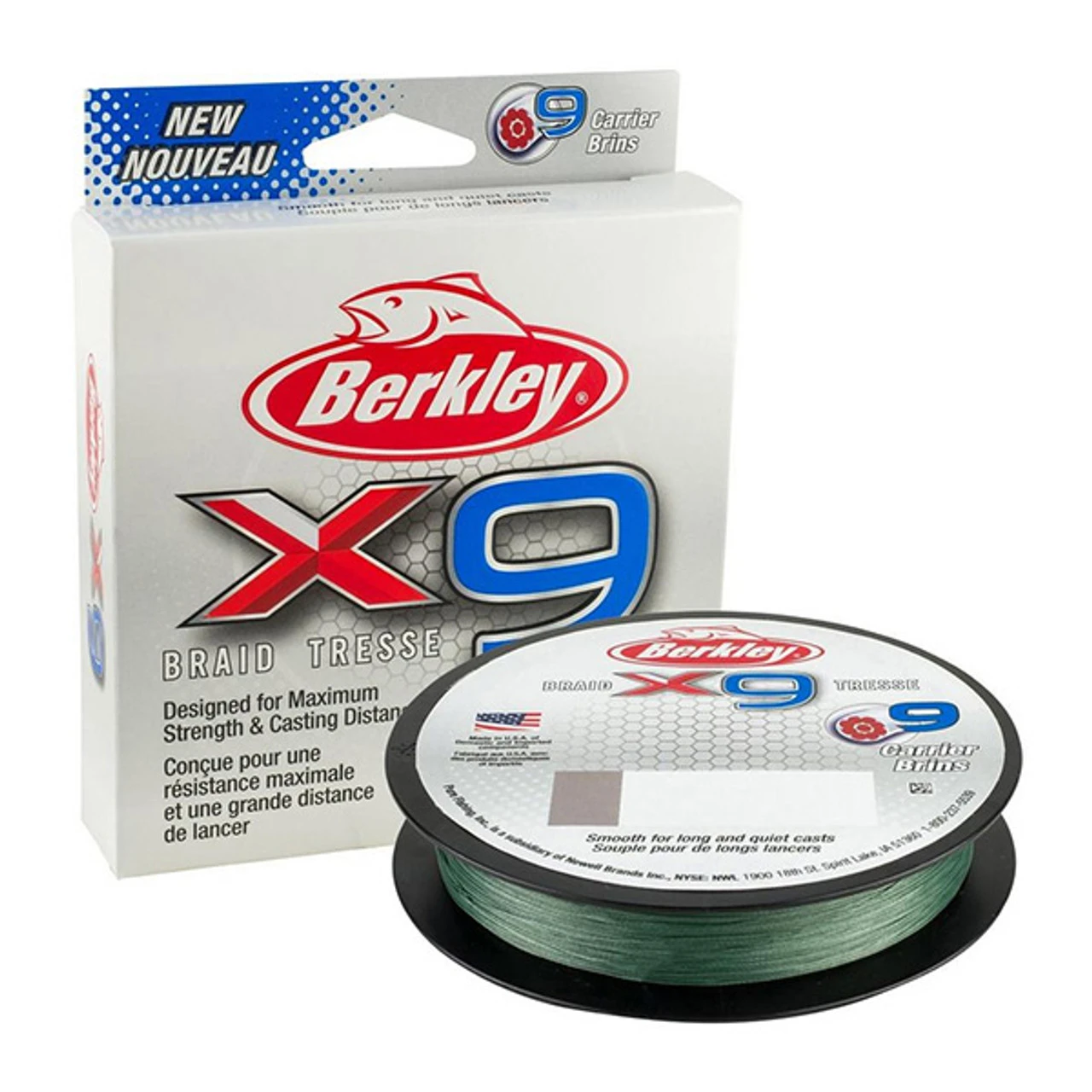 X9 Low-Vis Green Braid 165 Yd. Spool By Berkley 3 X9 Low-Vis Green Braid 165 Yd. Spool By Berkley