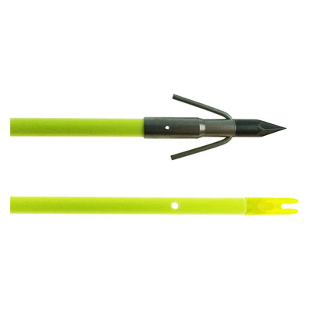Classic Chartreuse Fish Arrow With Carp Point By Muzzy 3 Classic Chartreuse Fish Arrow With Carp Point By Muzzy