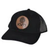 KVD Leather Logo Black Trucker Hat -VanDam Warehouse Shop KVDLeatherLogoBlackCap 67010.1716486033