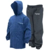 Youth Polly Woggs Blue/Black Waterproof Rain Suit By Frogg Toggs -VanDam Warehouse Shop PollyWoggsWaterproofYouthRainSuitBB FT 03695.1714571609
