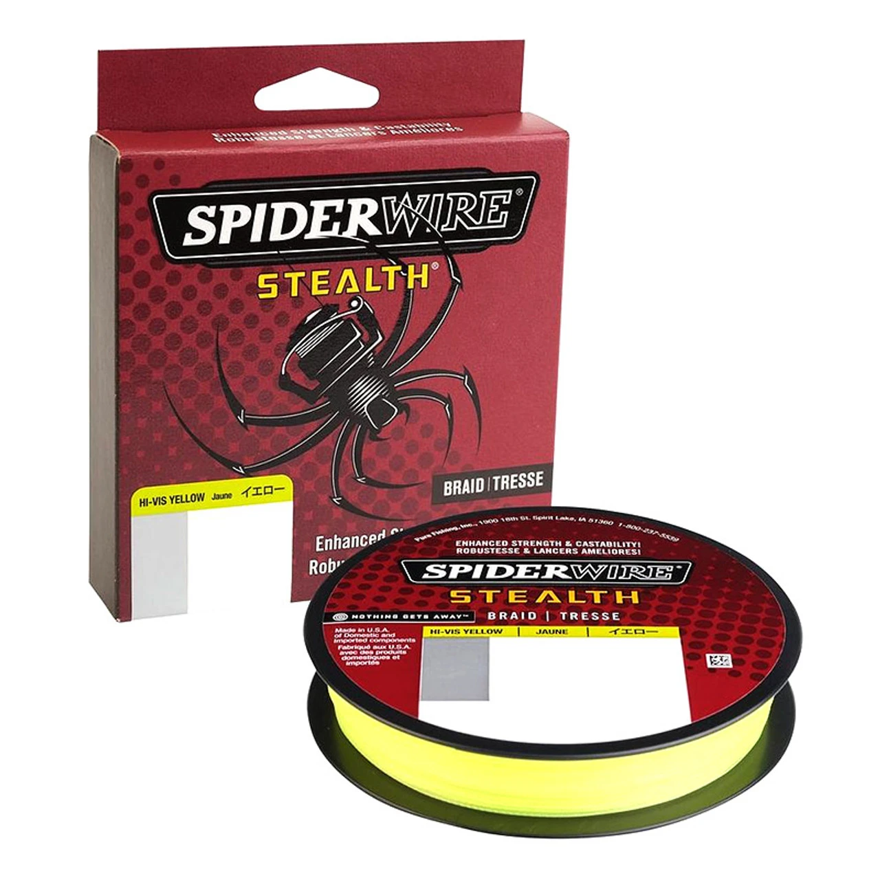 Berkley SpiderWire Stealth Braid Hi-Vis Yellow 125 Yd Spools 3 Berkley SpiderWire Stealth Braid Hi-Vis Yellow 125 Yd Spools