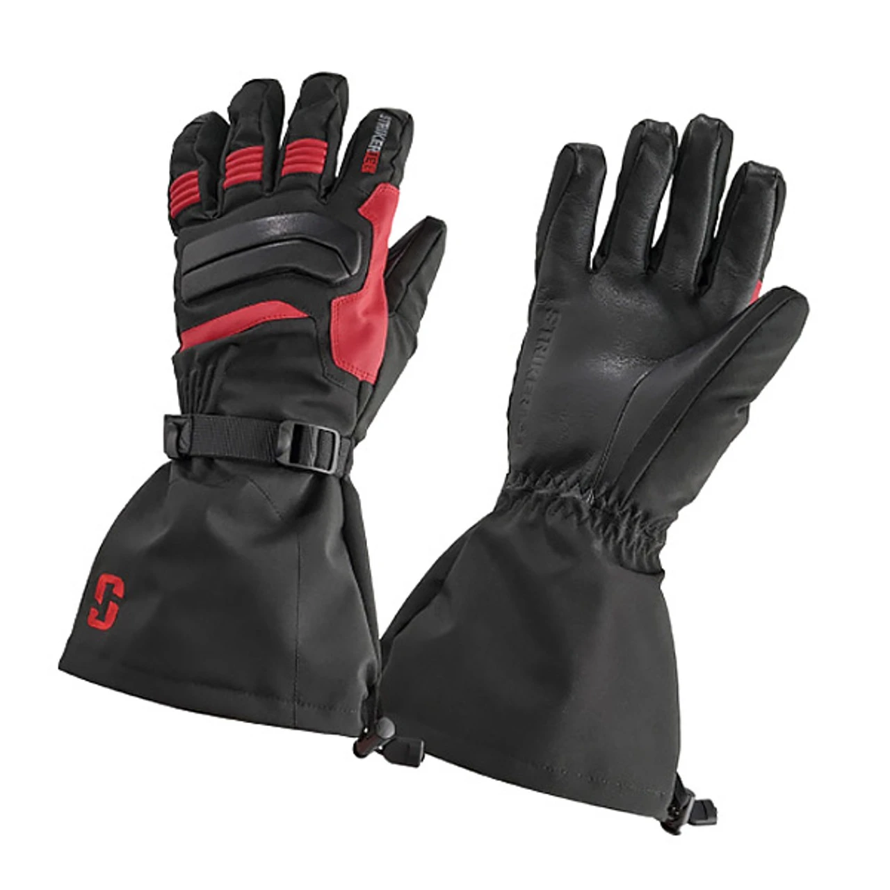 Defender Black/Red Ice Fishing Gloves By Striker Ice 3 Defender Black/Red Ice Fishing Gloves By Striker Ice